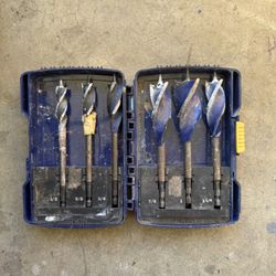 IRWIN Self-Feed Wood Drill Bit Set (1/2”–1-1/4”) – Heavy Duty Contractor Set