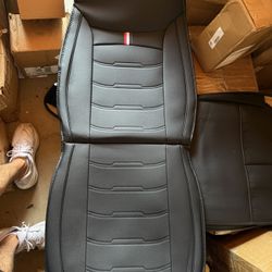 For Ford Nappa Leather Car 2 Seats Car Seat Cover Front Full Set Cushion Pad