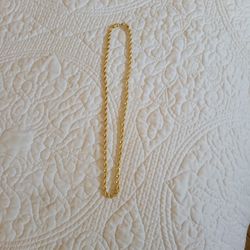 Gold Plated 10k Rope Chain