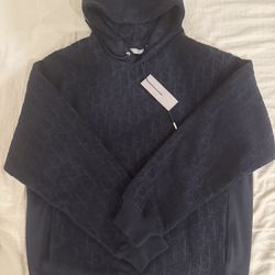 Dior Oblique Relaxed-Fit Hooded Sweatshirt Size XL