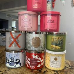 Bath & Body Works 3 Wick Candles $20 Each Firm
