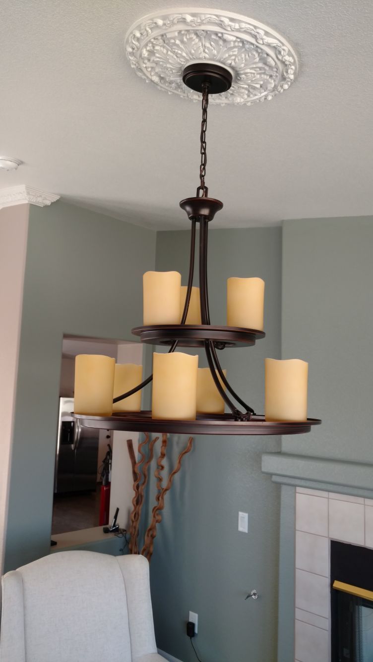 Allen +Roth 9- Light Chandelier