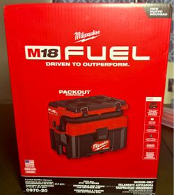 Milwaukee M18 FUEL PACKOUT 2.5 Gal Wet/Dry Vacuum 0970-20 – NEW SEALED