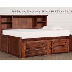 Full Size Bed With Storage 