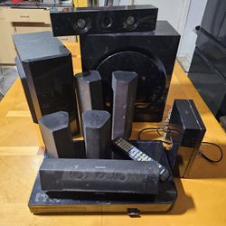 Pre-owned Samsung home theater system.