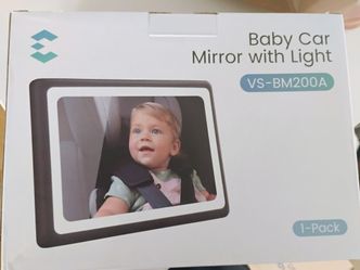 Baby car mirror light