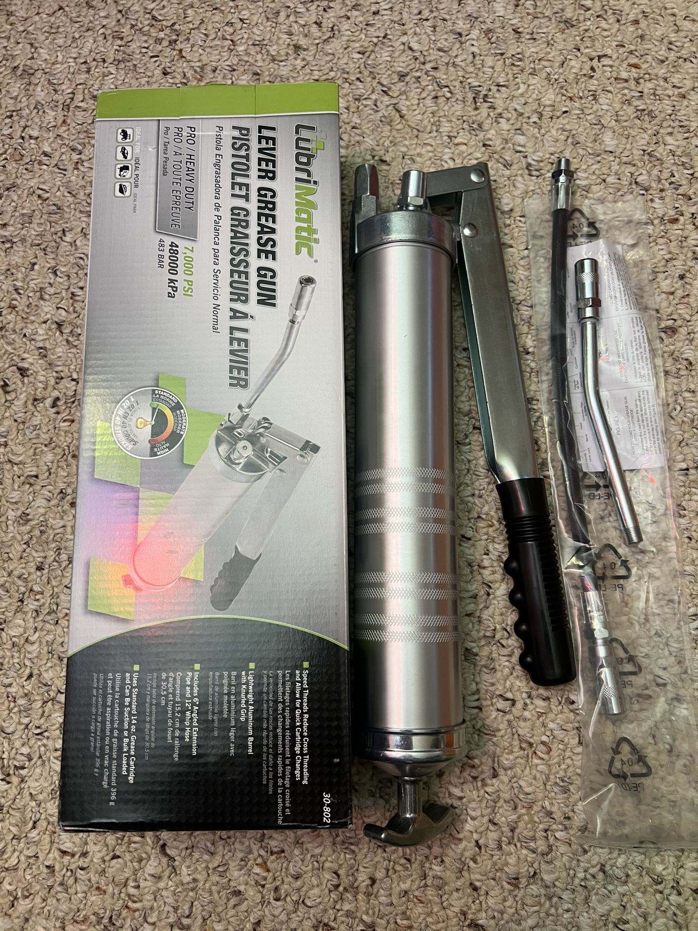 *NEW* LubriMatic Professional Heavy Duty Lever Grease Gun — $20 each