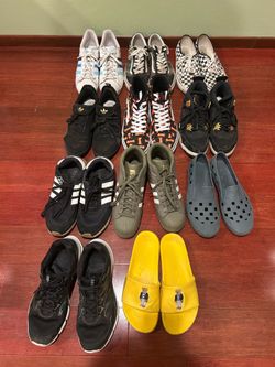 Men’s Shoes Cleanout (Adidas, Jordan, Vans, Slides) – Size 9–10.5 – Cheap