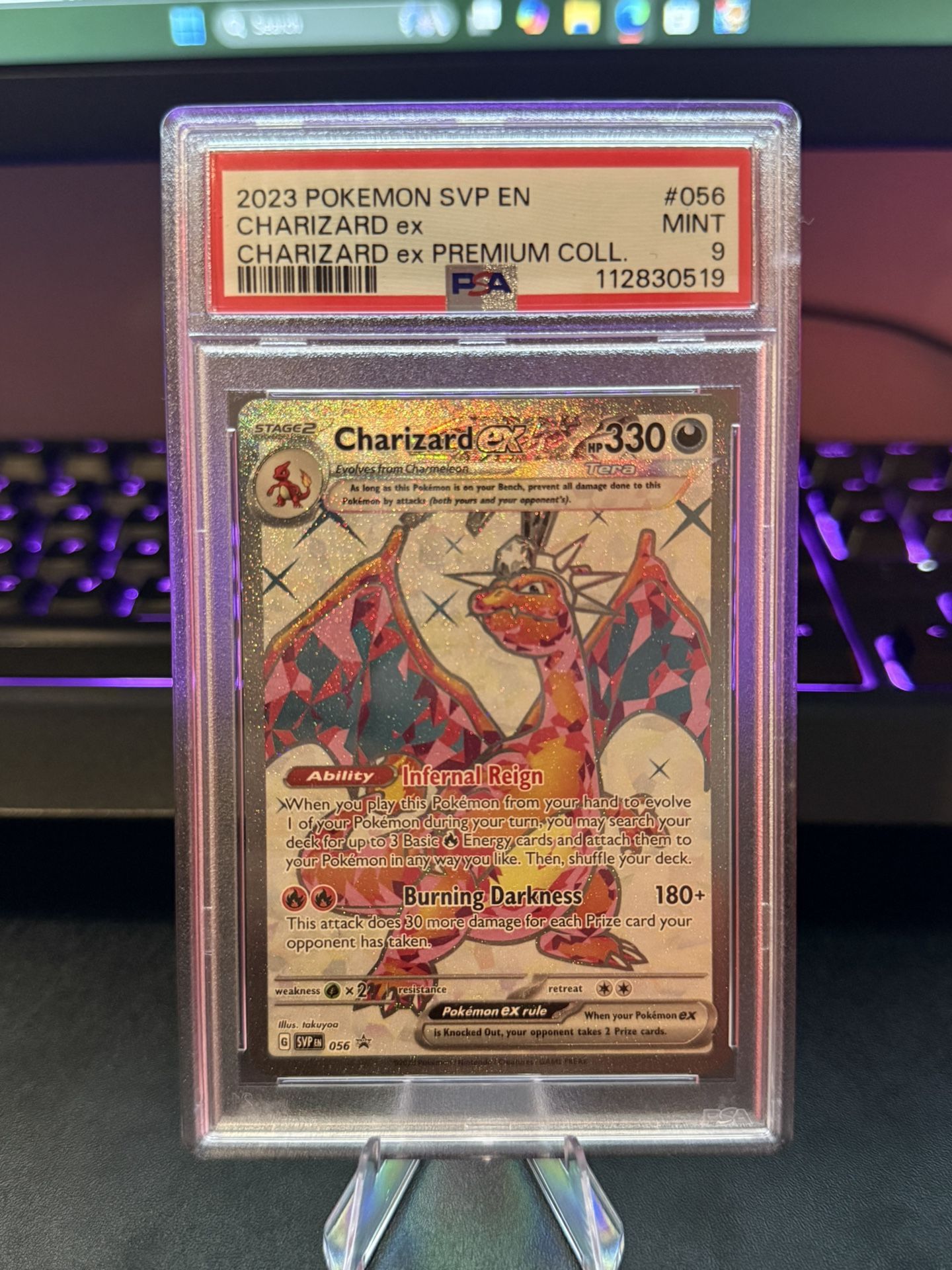 Pokemon Graded Card Charizard Ex