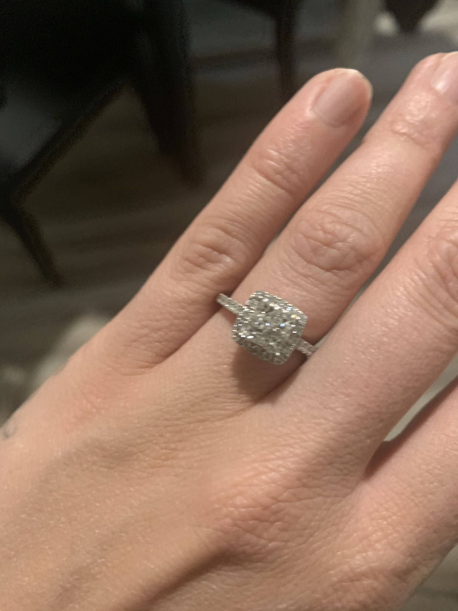 Kay Jewelers 14K White Gold Engagement Ring- Like New