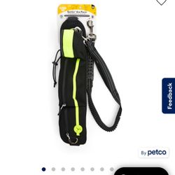 EveryYay Settin' the Pace Running Belt & Leash Set for Dogs, Yellow, 34-in long, 1.5-in wide