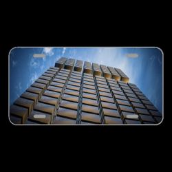 License Plate Novelty Car Front Cube Cubes Architecture Abstract