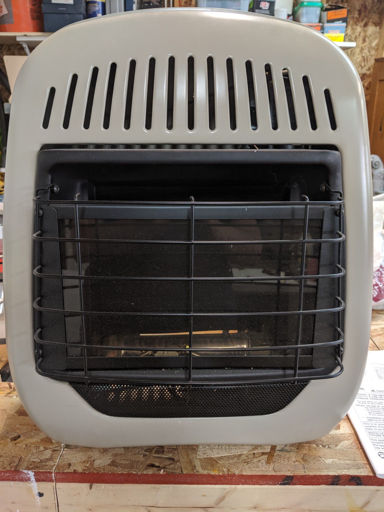 Feature Comforts vent-free gas wall heater