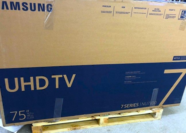 75 Inch Samsung TV in box