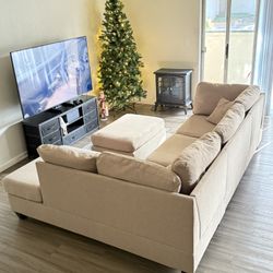 Couch With Ottoman 