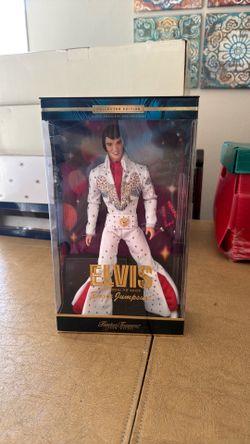 Elvis featuring the White Eagle jumpsuit doll – timeless treasures, collectors, edition, Elvis Presley collection