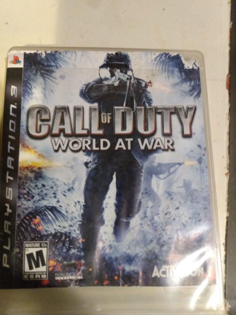 PS3 Game Modern Warfare  World At War