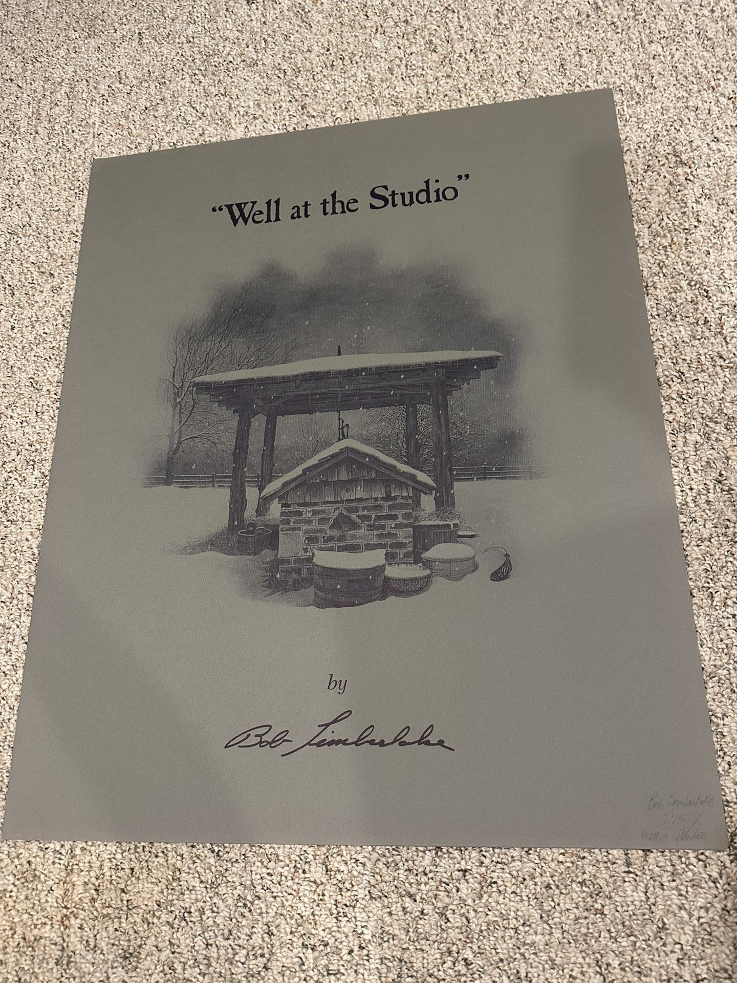 Well At The Studio Sign/limited Edition Print Bob Timberlake