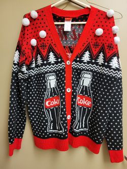 Coke Cola Ugly Christmas Sweater Size Medium 