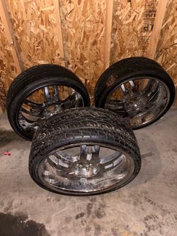 32” BMW tires and rims