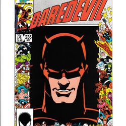 DAREDEVIL #236 (1986) WALT SIMONSON | MARVEL 25TH ANNIVERSARY FRAME | COPPER AGE