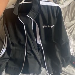 Palm Angels ,Track Jacket ,Large, Black 