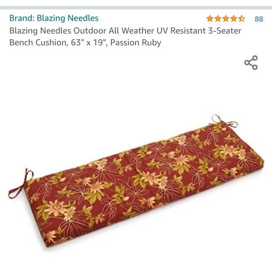 Bench Cushions (63" X 19")