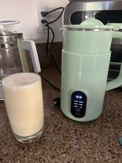 Soymilk Dispenser, Milk Dispenser, Milk Dispenser for Homemade Milk, Oatmeal, Soymilk, Milk and Dairy Drinks, 20 oz Soymilk Dispenser with Delayed Sta