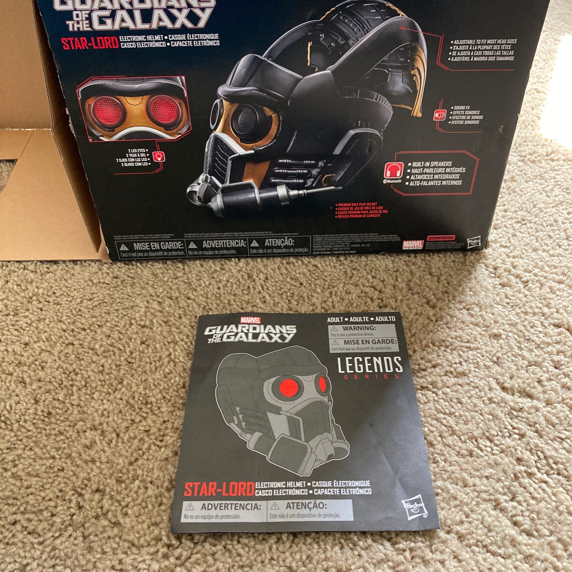 Marvel Legends Series Star-Lord Electronic Role Play Helmet