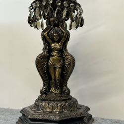 One Three Ladies Lamp Base With Cristals