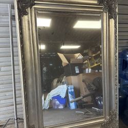 Vintage Solid Wood Frame Wall & Leaning Mirror / Decor