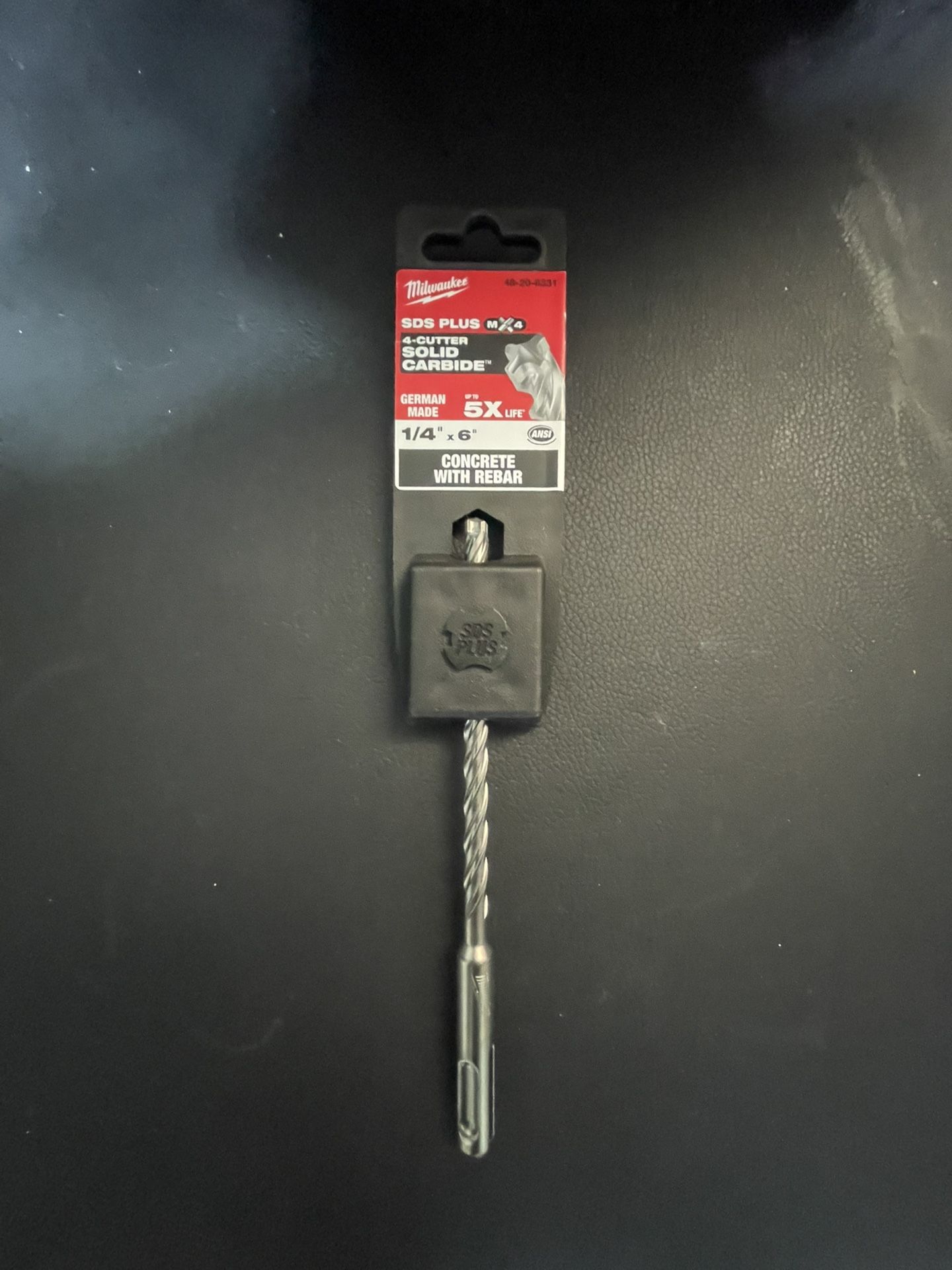 Milwaukee Solid Carbide drill bit.