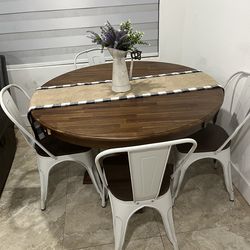 Dining table set farmhouse style