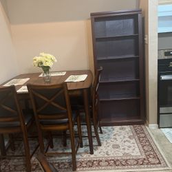 Wooden Firm Dinning Table With 8 Firm Wooden chairs