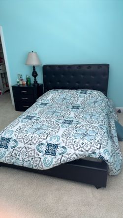 Full side bed come with frame.
