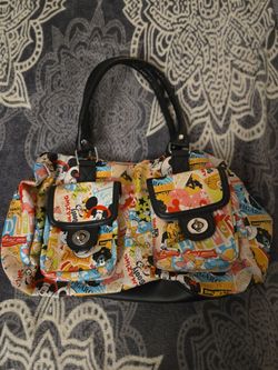 Disney Characters Comic Print Handbag