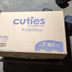 Cuties Complete Care Diapers Size 7 160 Count