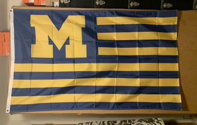 Michigan Wolverines Stars&stripes Banner