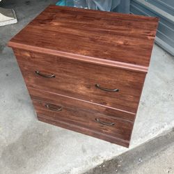 Wood Filing Cabinet 