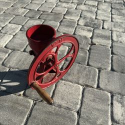 Antique cast iron grist mill coffee grinder grain mill