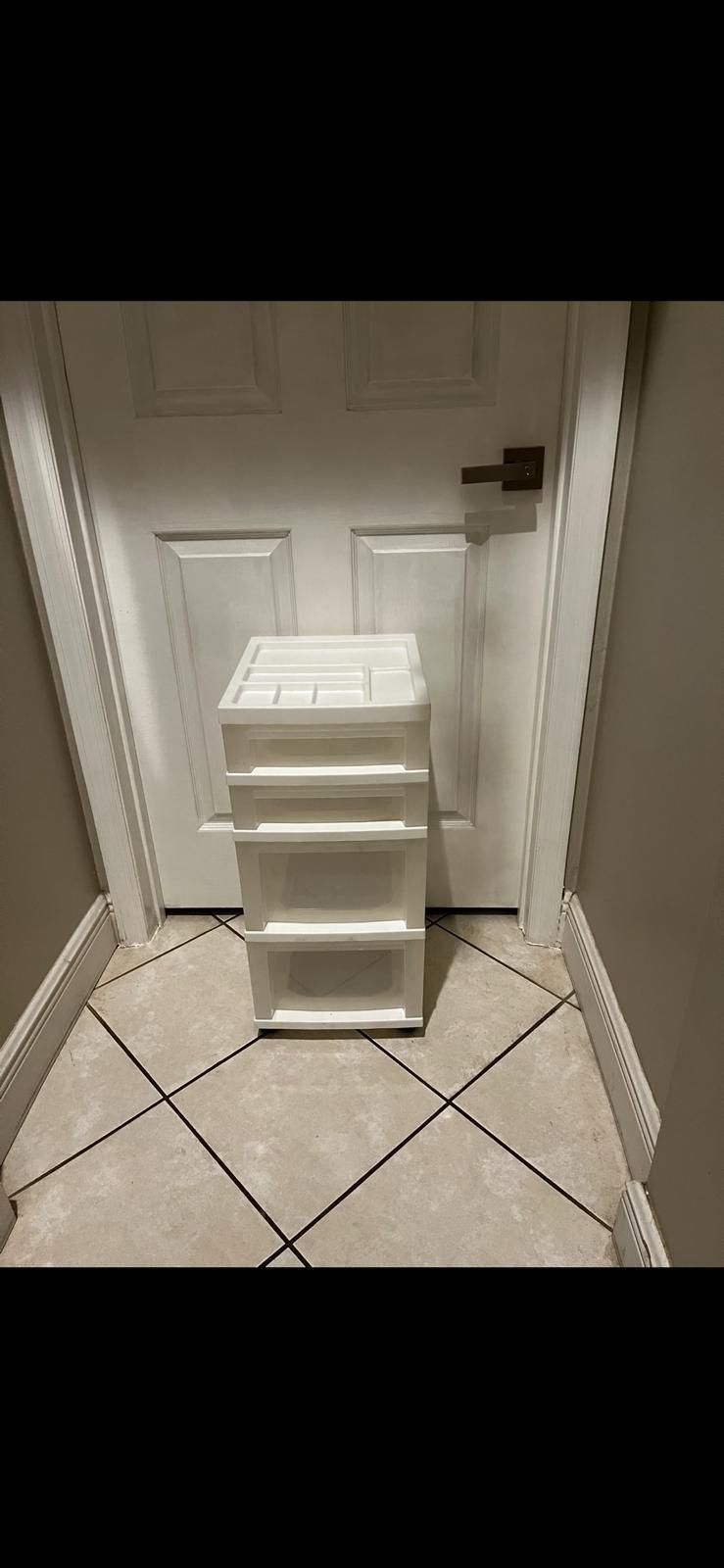 Rolling Cart 4 Plastic Drawers Storage Organizer 