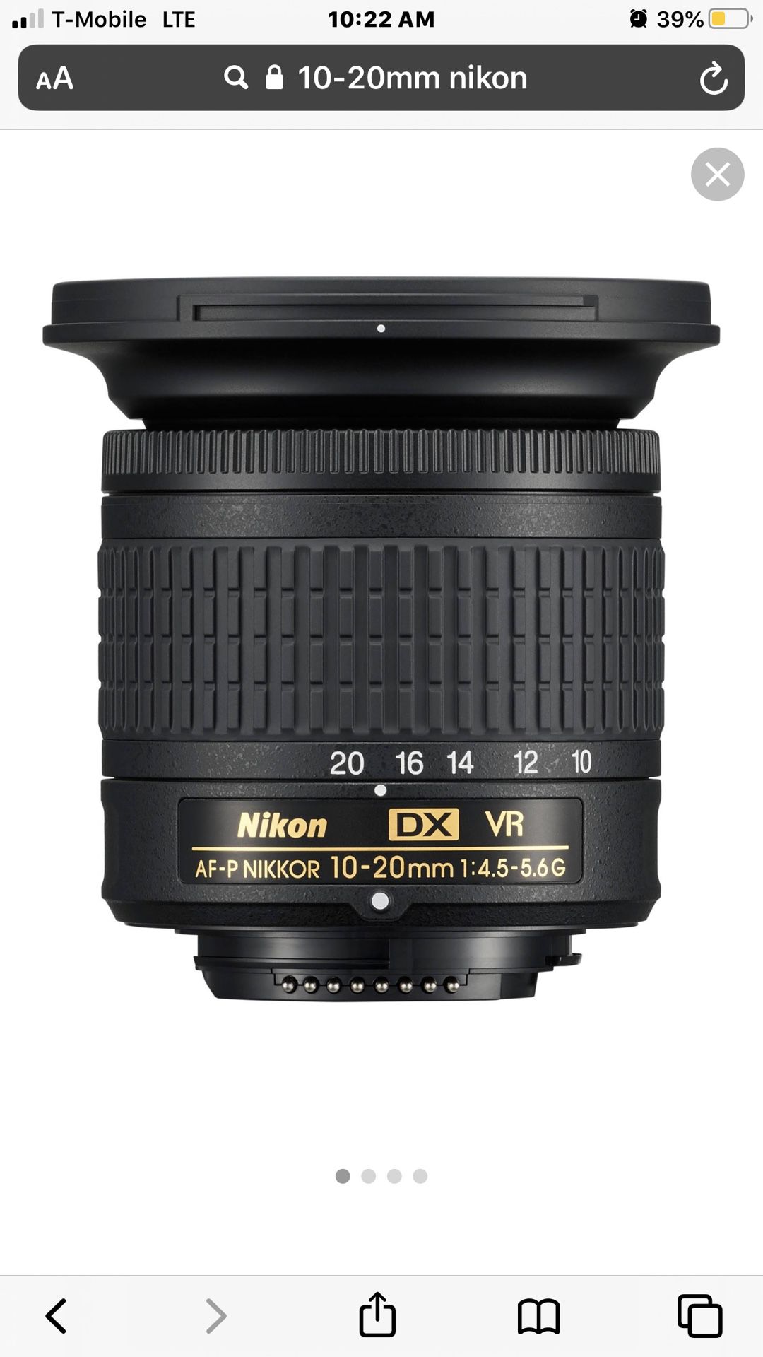 10-20mm Nikon Lense
