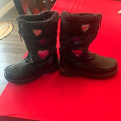 Little Girls Snow Boots Size 13