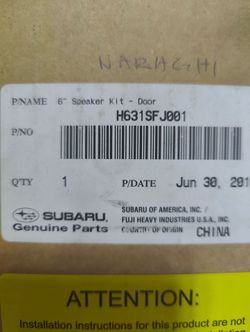 Subaru 6" Speakers