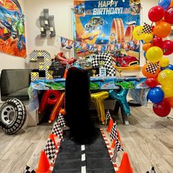 Hot Wheels/3rd Birthday Party Decor 