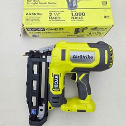 RYOBI 18V Straight Finish Nailer 16 guage