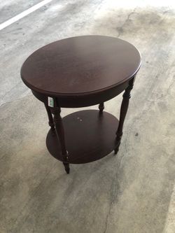 Wooden Oval Mini Table