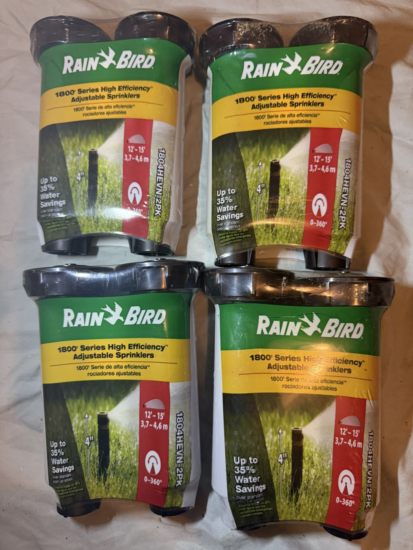Rain Bird 1800 Series Sprinklers 2-Pack. NEW