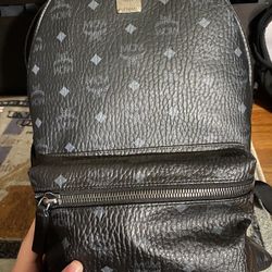 Black MCM Large Backpack