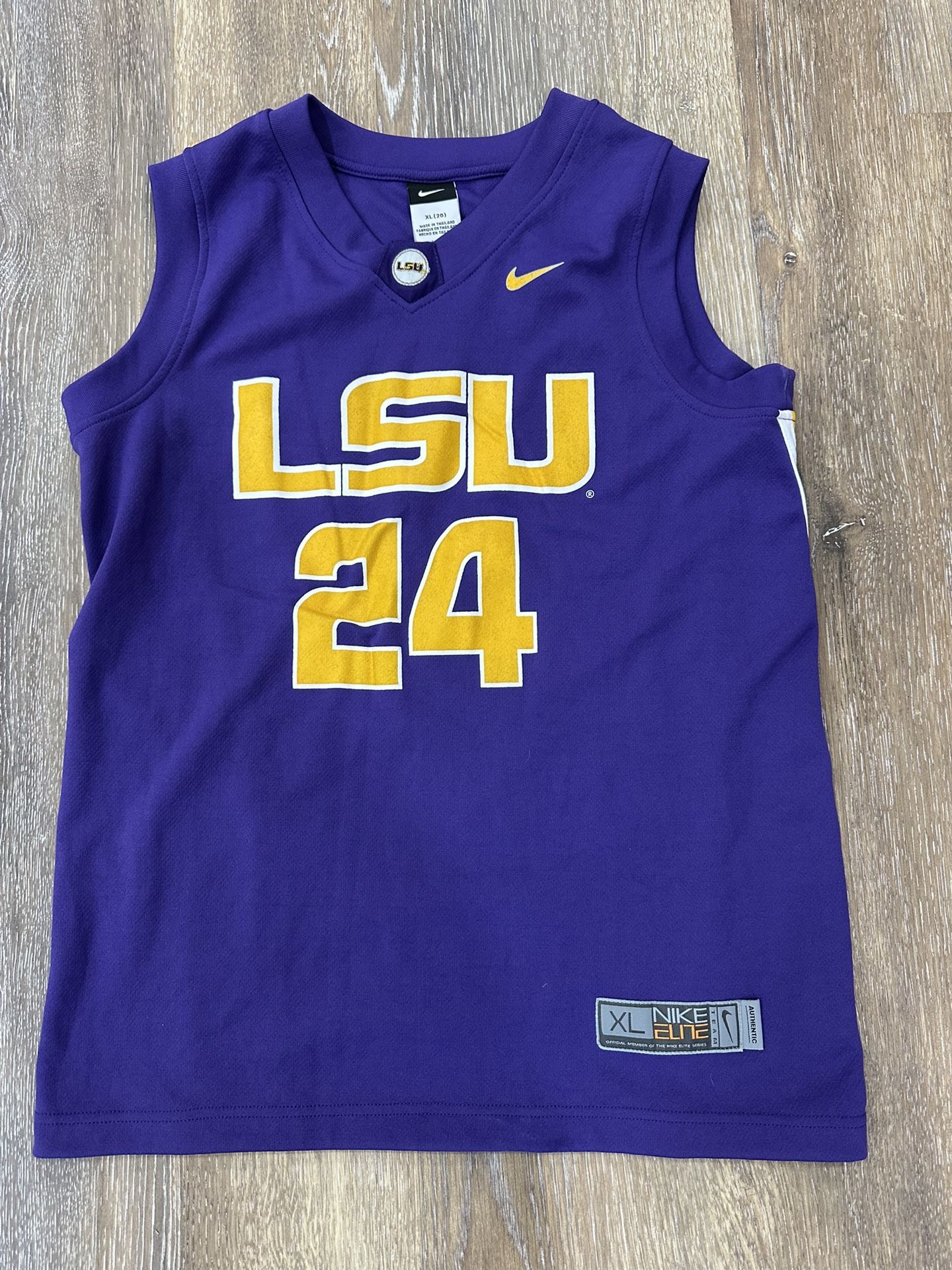 Nike Elite LSU Tigers Cameron Thomas #24 Youth XL